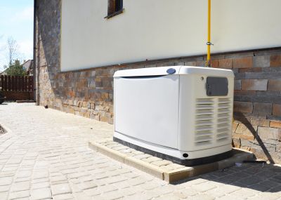 Residential Backup Generator in Yard